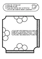 Vorschau - Mal- und Bastelvorlagen - Gemeinschaftsbild für die Klasse - Der Frühling - Seite 2