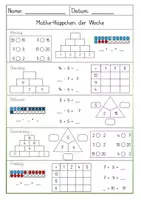 Vorschau - Arbeitsblätter - Mathe-Häppchen der Woche (ZR 20) - Nr. 4 - Deckblatt