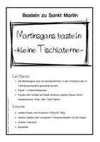 Vorschau - Mal- und Bastelvorlagen - Kleine Tischlaterne basteln - Martinsgans - Seite 2
