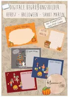 Vorschau - Präsentationen/Tafelbilder - Begrüßungsbild: Herbst (digitale Tafel) als PowerPoint und Pdf-Version - Deckblatt