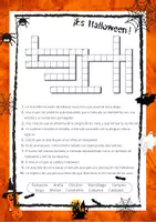 Aperçu - Jeux - Halloween Crucigrama - Les mots croisés en ESPAGNOL! - Page 1