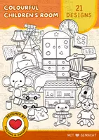 anteprima - Clipart / Immagini originali - Camera dei bambini colorata | 21 bambini Clipart | B&N - Pagina di copertina