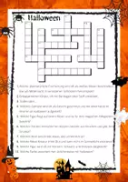 Aperçu - Jeux - Halloween Kreuzworträtsel - Les mots croisés en ALLEMAND - Page 2
