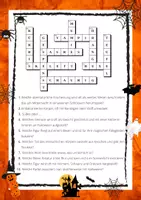 Aperçu - Jeux - Halloween Kreuzworträtsel - Les mots croisés en ALLEMAND - Page 3