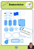 Vorschau - Präsentationen/Tafelbilder - Basic Zaubersticker für GoodNotes - editierbar in jede Wunschfarbe - Seite 3