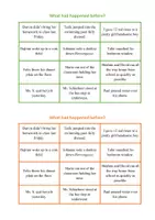 Vorschau - Spiele - Past Perfect Tense: Explaining past situations (writing/speaking game) - Seite 1