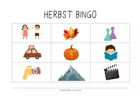 Vorschau - Arbeitsblätter - Herbstbingo - Seite 2