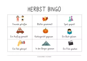 Vorschau - Arbeitsblätter - Herbstbingo - Seite 3