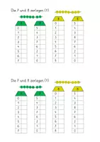 Vorschau - Arbeitsblätter - Übungsheft: Die 7 und 8 zerlegen im Zerlegehaus (12-seitig, DIN A5 im Easy-Druckformat mit Lernvideolink) - Deckblatt