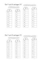 Vorschau - Arbeitsblätter - Übungsheft: Die 7 und 8 zerlegen im Zerlegehaus (12-seitig, DIN A5 im Easy-Druckformat mit Lernvideolink) - Seite 2