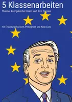Vorschau - Test - Fünf Klassenarbeiten zum Thema EU und ihre Organe - Deckblatt