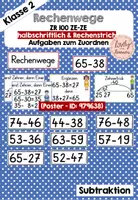 Vorschau - Poster - Materialpaket - Rechenwege ZR 100 Addition und Subtraktion Zehnerübergang - Seite 1