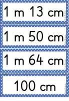 Vorschau - Arbeitsblätter - Materialpaket - Längen - Körpermaße - Längen vergleichen - Meter und Zentimeter - Seite 1