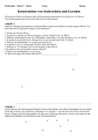 Vorschau - Arbeitsblätter - Strecken und Geraden: Konstruktion von Parallelen und Orthogonalen (Geometrie, Geodreieck) - Seite 3