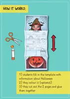 Vorschau - Mal- und Bastelvorlagen - Halloween craftivity / Steckbrief (Englisch) - Seite 2