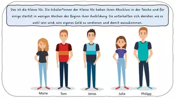 Vorschau - Arbeitsblätter - Wie kann ich mit meinem Einkommen auskommen? Haushaltsplan - Seite 1