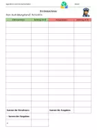 Vorschau - Arbeitsblätter - Wie kann ich mit meinem Einkommen auskommen? Haushaltsplan - Deckblatt