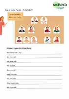 Vorschau - Arbeitsblätter - Wortschatz "Meine Familie": Arbeitsblatt - Seite 3