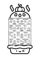 Vista previa - Manualidades / Dibujos para colorear - THANKSGIVING VOCABUALRY BOOKLET - página 2