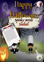 Vorschau - Arbeitsblätter - Halloween Suchsel - Deckblatt