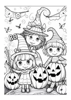 Vorschau - Mal- und Bastelvorlagen - Halloween-Ausmalbilder – Male Mumien, Gespenster & Hexen kreativ aus - Seite 3