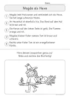 Vorschau - Arbeitsblätter - Partnerlesen Halloween, Lesen, zuhören und anmalen - Seite 2
