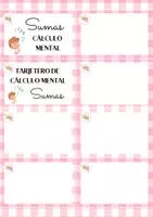 Vista previa - Refuerzo / NEE / Materiales de apoyo - Recursos matemáticos - Tarjetas de cálculo mental y tablero - página 3