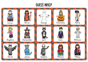 Vista previa - Hojas de trabajo - Halloween - ejercicio de lectura (inglés) - página 3