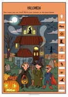 Vorschau - Arbeitsblätter - Halloween I spy - Übungen für die Grundschule (Englisch) - Seite 3
