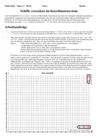 Vorschau - Arbeitsblätter - Schiffe versenken: Spielerische Einführung des kartesischen Koordinatensystems (Geometrie) - Seite 1