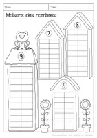 Aperçu - Feuilles d'exercices - Synthèse des maisons / Maisons des nombres - Page 3