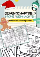 Vorschau - Mal- und Bastelvorlagen - Gemeinschaftsbild - Frohe Weihnachten - Deckblatt