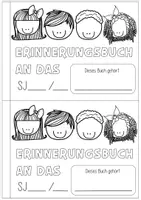 Vorschau - Arbeitsblätter - Erinnerungsbuch für das Schuljahr – Schuljahresrückblick zum Ausfüllen und Gestalten - Seite 1