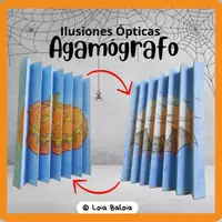 Vista previa - Manualidades / Dibujos para colorear - PACK 7 AGAMOGRAFOS DE HALLOWEEN - ILUSIONES ÓPTICAS. - Portada