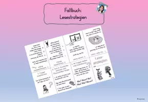 Vorschau - Merkblätter - Faltbuch Lesestrategien - Deckblatt
