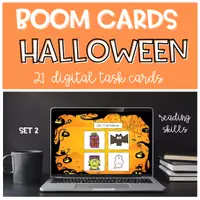 Aperçu - Apprentissages en autonomie - BOOM CARDS Lecture Vocabulaire HALLOWEEN SET 2 - Page de couverture