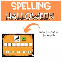 Aperçu - Apprentissages en autonomie - BOOM CARDS Vocabulaire Orthographe HALLOWEEN Set 4 - Page 2