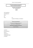 Vorschau - Stundenentwürfe - schriftliche Planung - Unterrichtsbesuch - Thanksgiving - Deckblatt