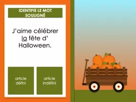 Aperçu - Apprentissages en autonomie - GOOGLE SLIDES Classe des mots Halloween Theme - Page 3