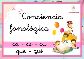 Vista previa - Refuerzo / NEE / Materiales de apoyo - Cuaderno de Conciencia fonológica (ca, co, cu, que, qui) - página 1
