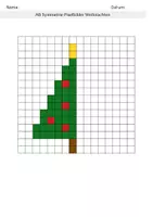 Vorschau - Arbeitsblätter - Symmetrie Pixelbilder Weihnachten - Spiegelbilder malen - Seite 3