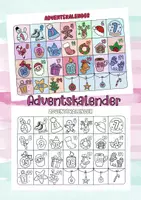 Vorschau - Mal- und Bastelvorlagen - 🎄🎀Adventskalender🎀🕯️ - Deckblatt