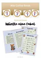 Vorschau - Spiele - Würfle eine Fabel / Kreatives Schreiben (Würfelgeschichte) - Deckblatt