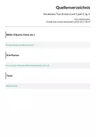 Vorschau - Test - Vocabulary Test Access 2 unit 1 part C Jg. 6 - Seite 1