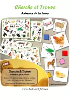 Aperçu - Jeux - Cherche et Trouve - Animaux de la ferme - Page de couverture