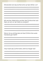 Vorschau - Arbeitsblätter - Lesetext (Lesetandem) "Das Eichhörnchen" - mit Fragen zum Text - Seite 2