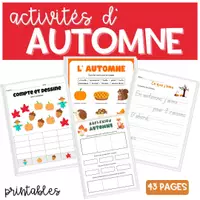 Vorschau - Klassenarbeiten - Aktivitäten und Datenblätter zum Herbstthema - Deckblatt