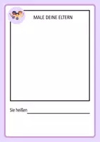 Vorschau - Mal- und Bastelvorlagen - Alles über mich | Malen und Ausmalen | Kunst Grundschule - Seite 2
