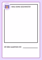 Vorschau - Mal- und Bastelvorlagen - Alles über mich | Malen und Ausmalen | Kunst Grundschule - Seite 3