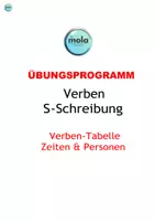 Vorschau - Arbeitsblätter - freebie: S-Schreibung - Wichtige Verben - Deckblatt